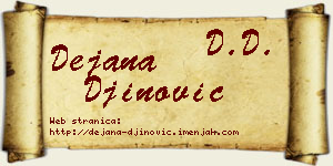 Dejana Đinović vizit kartica